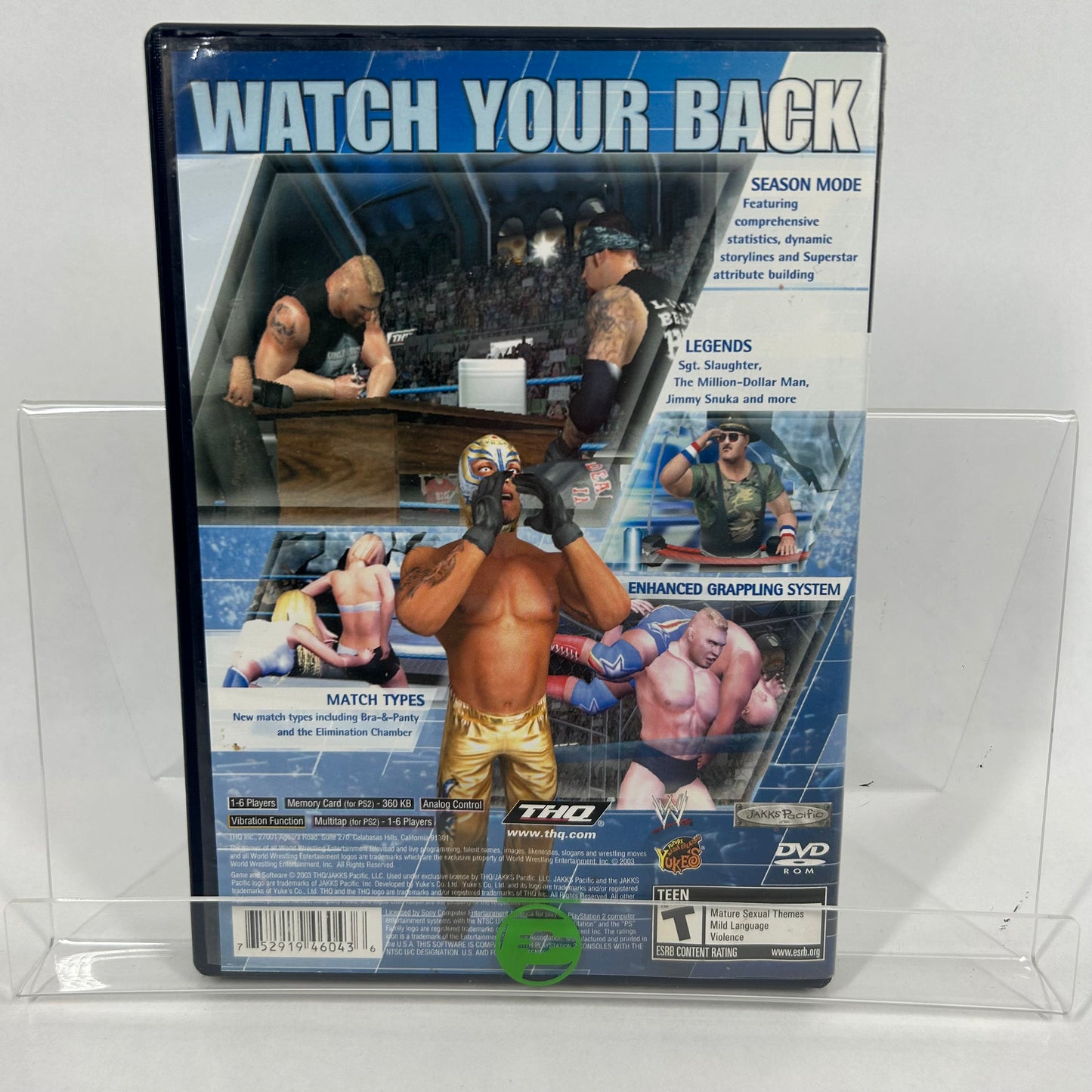 WWE Smackdown Here Comes the Pain (Sony PlayStation 2 PS2, 2003)
