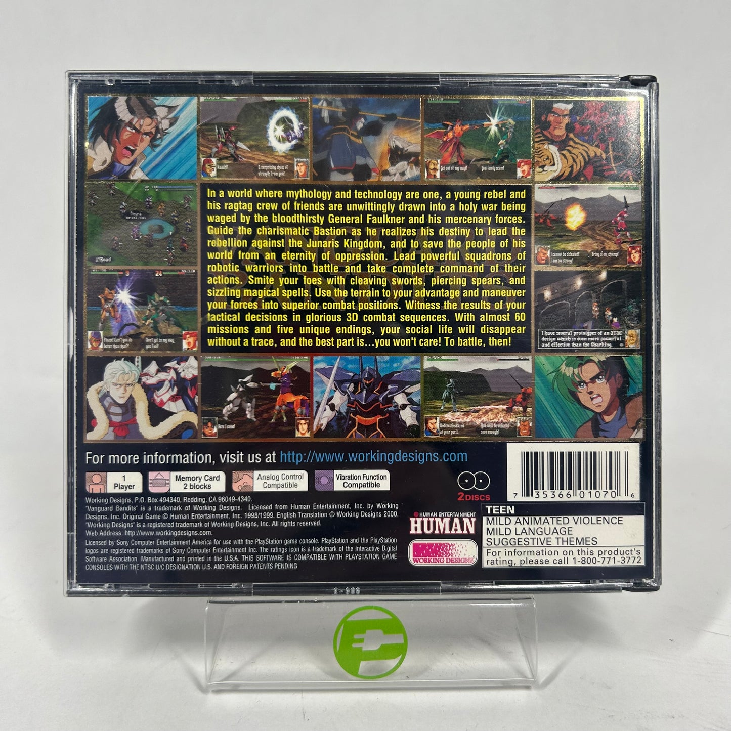 Vanguard Bandits (Sony PlayStation 1 PS1, 2000)