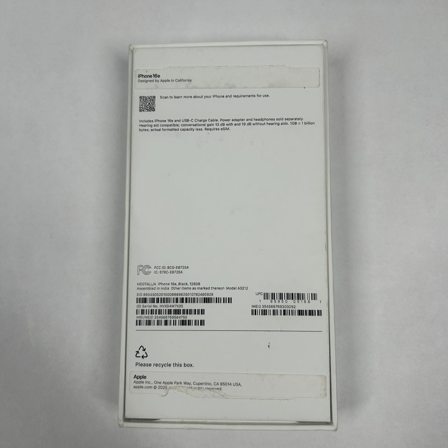 Factory Unlocked Apple iPhone 15 128GB Blue MTLY3LL/A