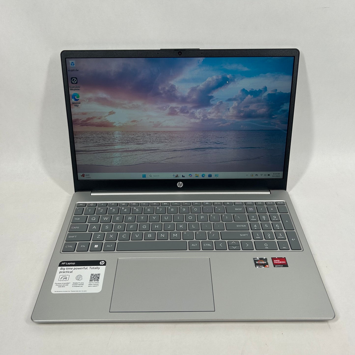 HP Laptop 15-FC0305NR 15.6" Ryzen 5 7520U 2.8GHz 8GB RAM 512GB SSD