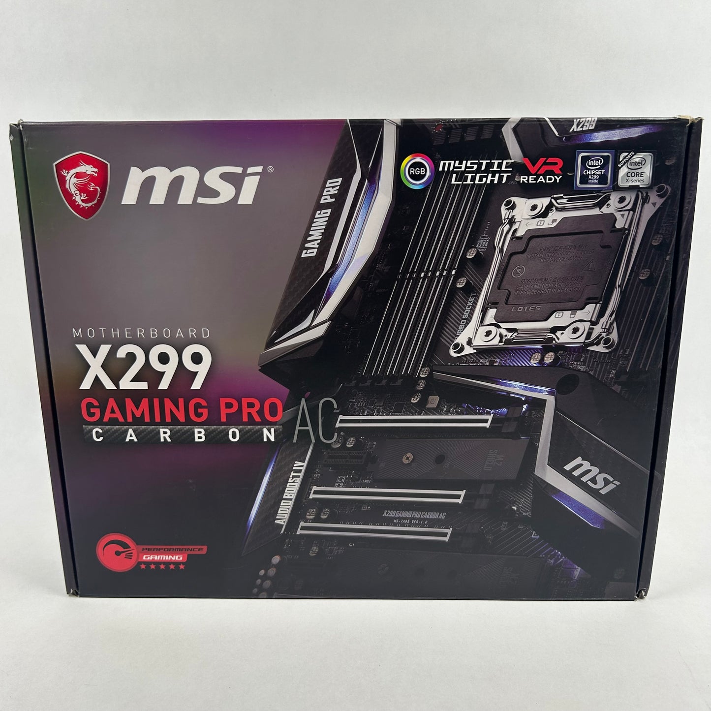 MSi X299 GAMING PRO CARBON AC LGA2066 ATX With Intel Core i7-7800X