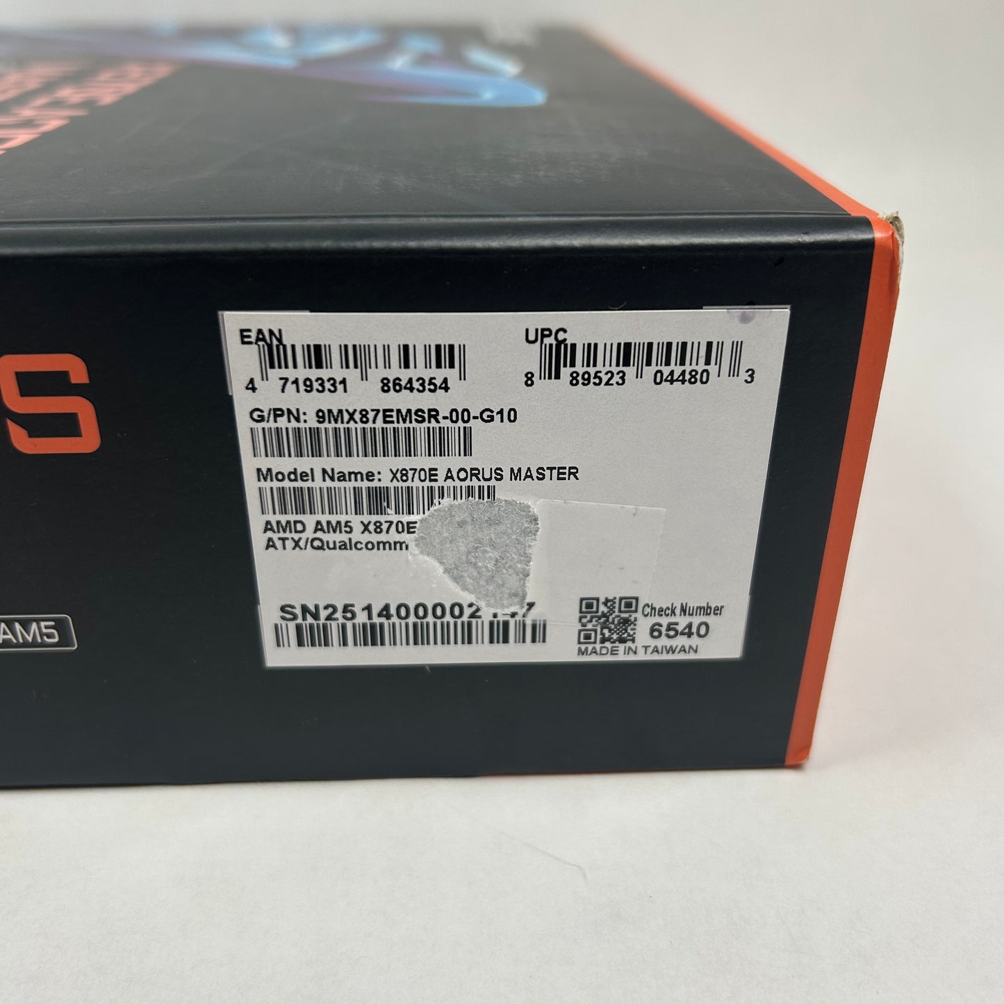 New Gigabyte X870E AORUS MASTER AM5 ATX