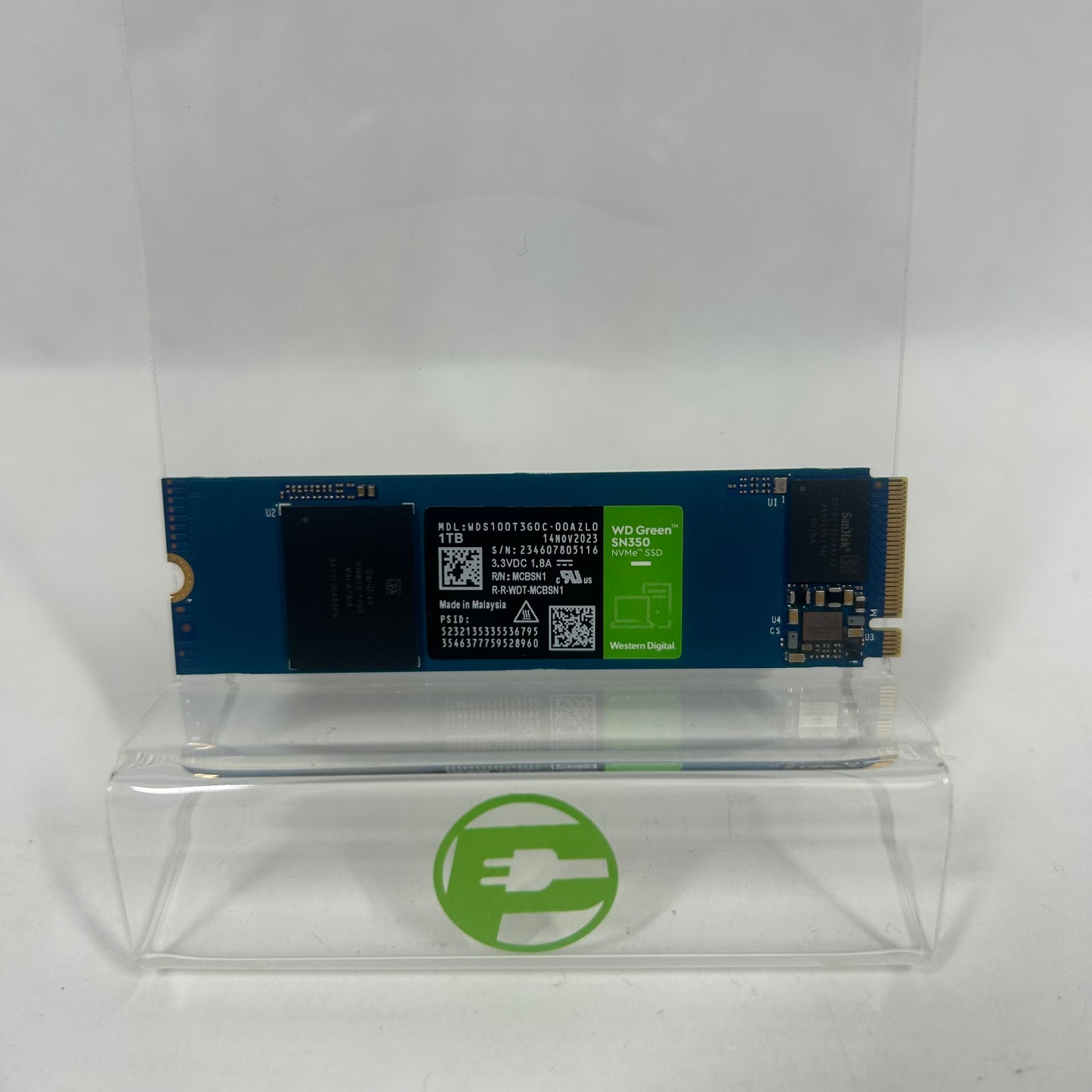 Western Digital WD 2280mm Green SN350 1TB M.2 SSD WDS100T360C-00AZL0
