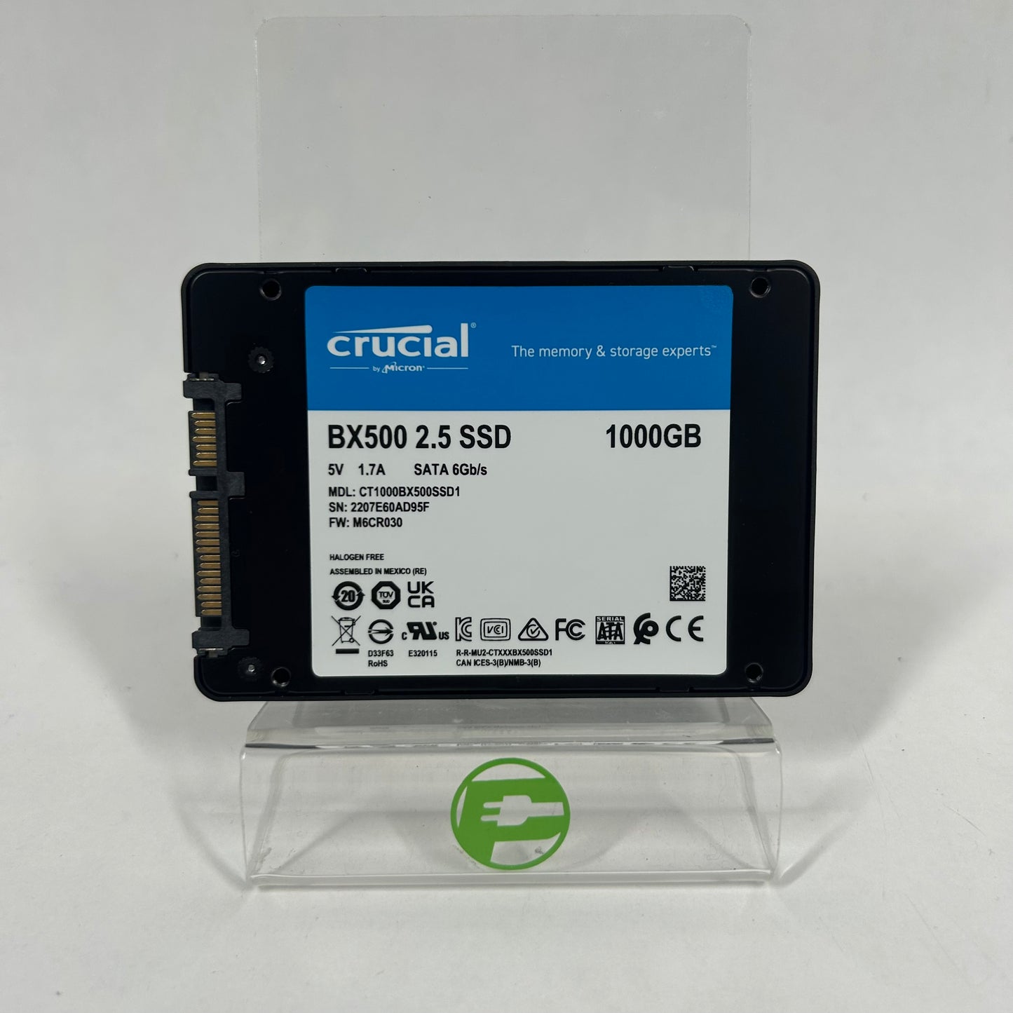 Crucial 2.5" BX500 1TB SATA III 6Gbps SSD CT1000BX500SSD1