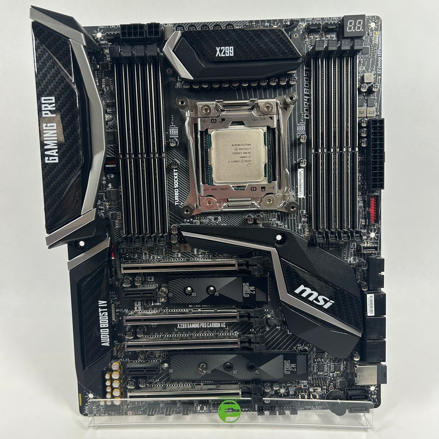 MSi X299 GAMING PRO CARBON AC LGA2066 ATX With Intel Core i7-7800X