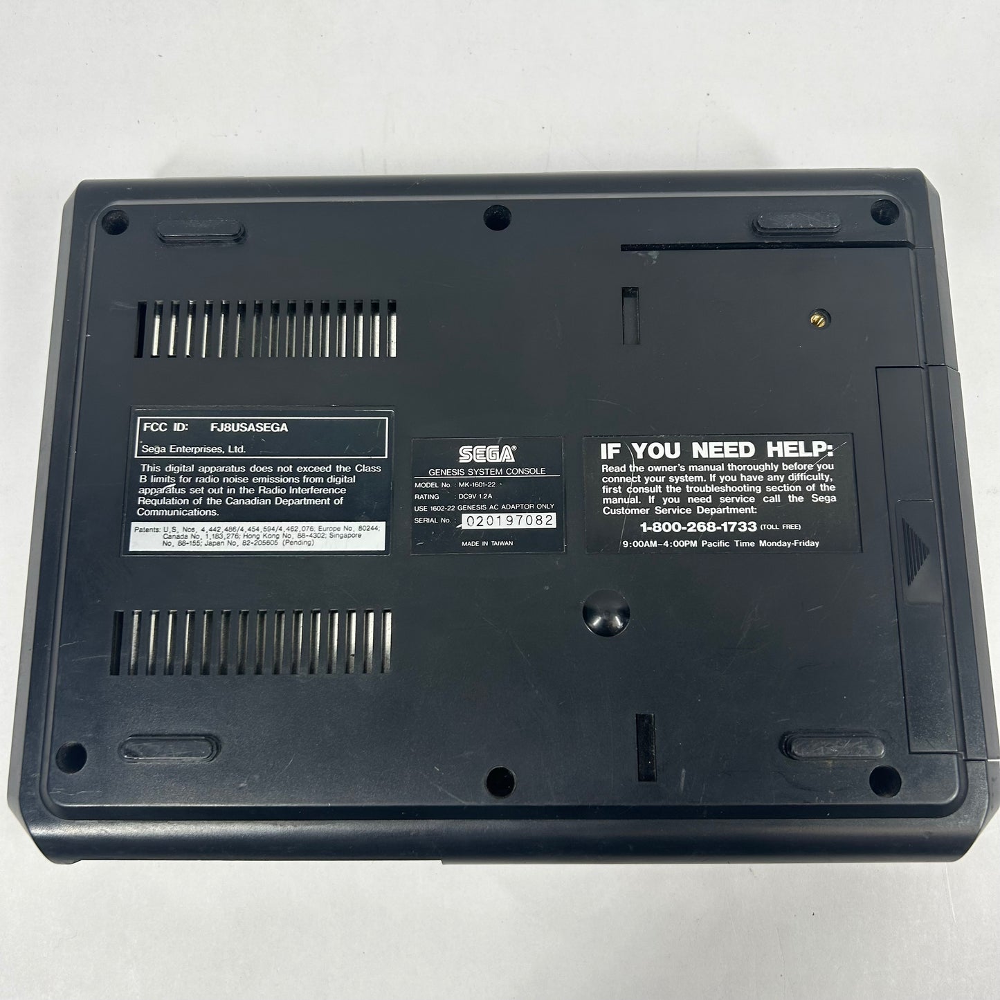 Sega Genesis Video Game Console Only Black MK-1601