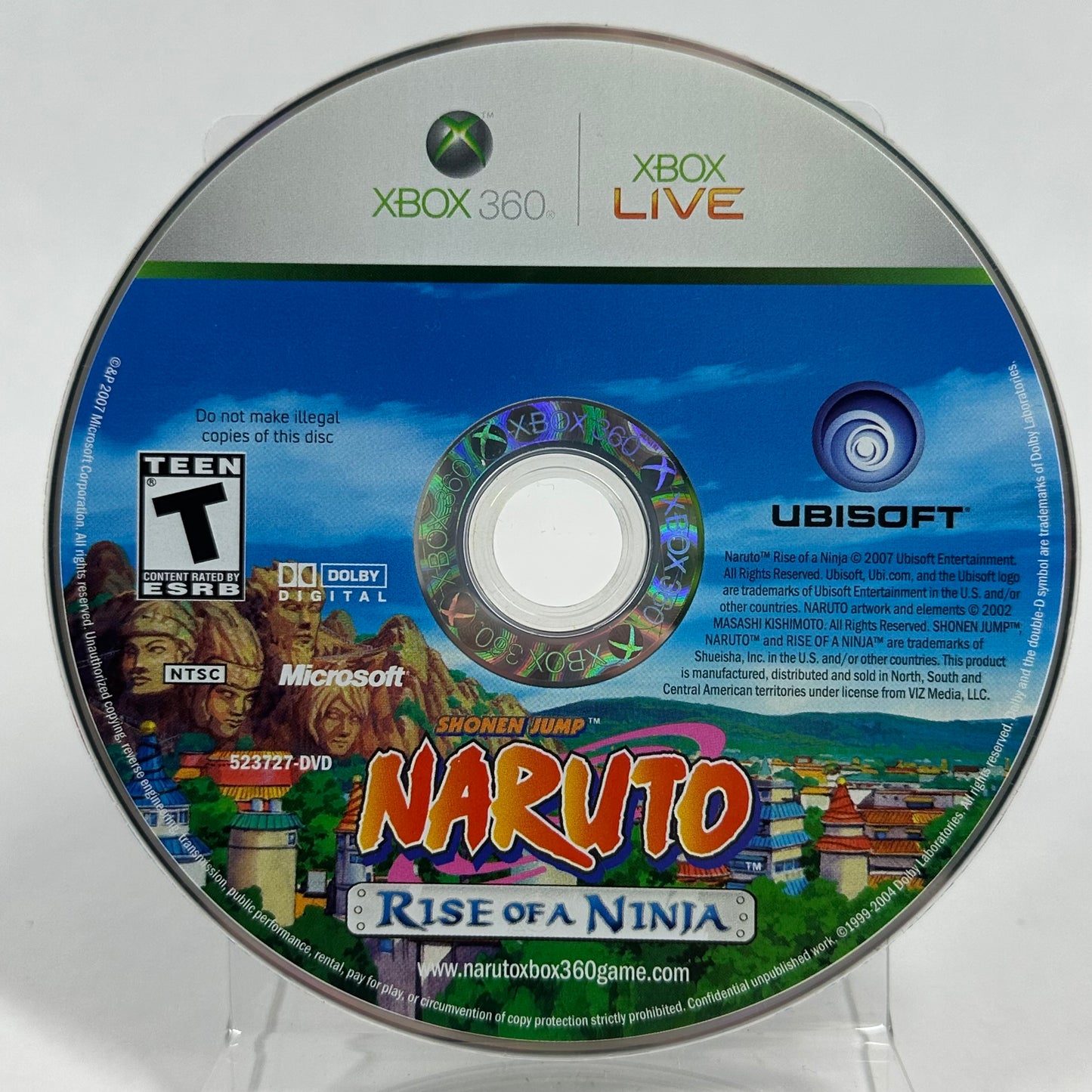 Naruto: Rise of a Ninja (Microsoft Xbox 360, 2007) CIB Complete with Manual