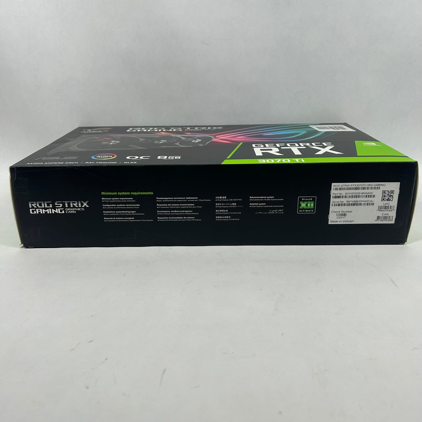 Asus ROG Strix GeForce RTX 3070 Ti 8GB GDDR6X Graphics Card