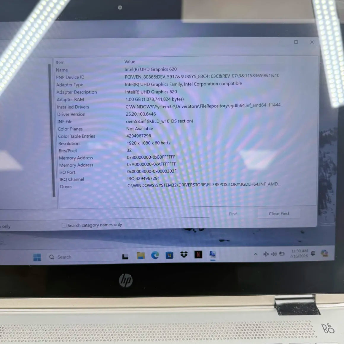 HP Pavilion BBCGRJ9 i5-8250U 1.6GHz 8GB RAM 128GB SSD 15.6"ย