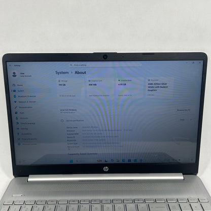 HP Laptop 15-EF1005DS 15.6" Athlon Silver 3050U 2.3GHz 4GB RAM 128GB SSD