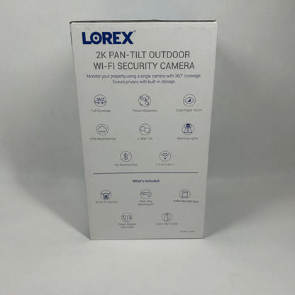 New Lorex 2K Pan-Tilt Outdoor Wifi Security Camera F461AQE-E