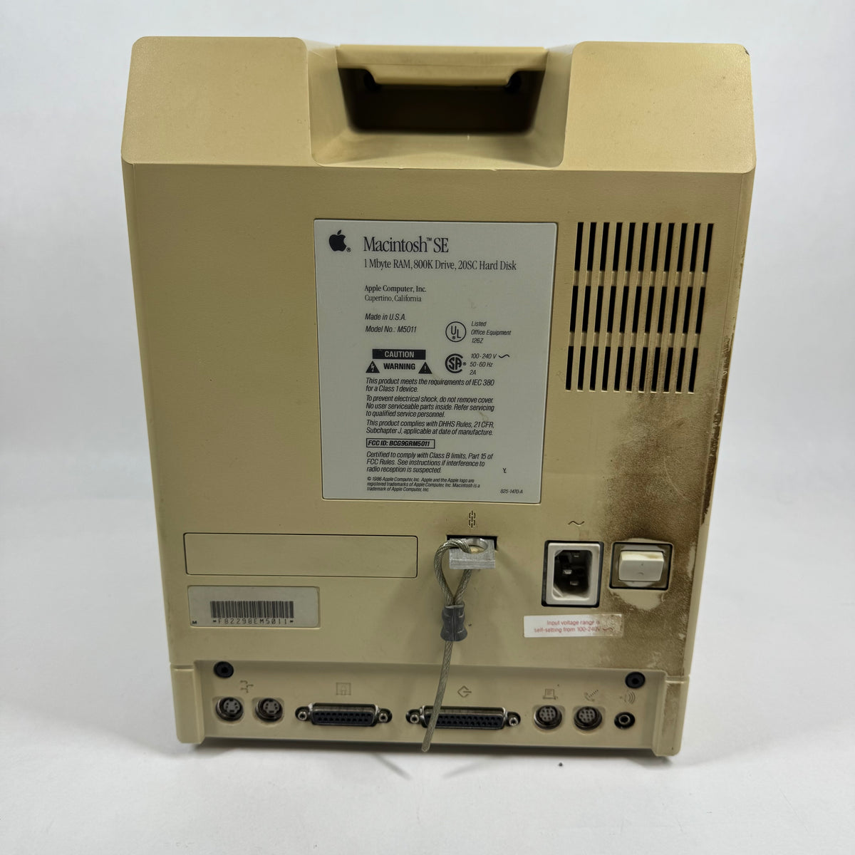 Apple Macintosh SE Computer M5011 Computer Only