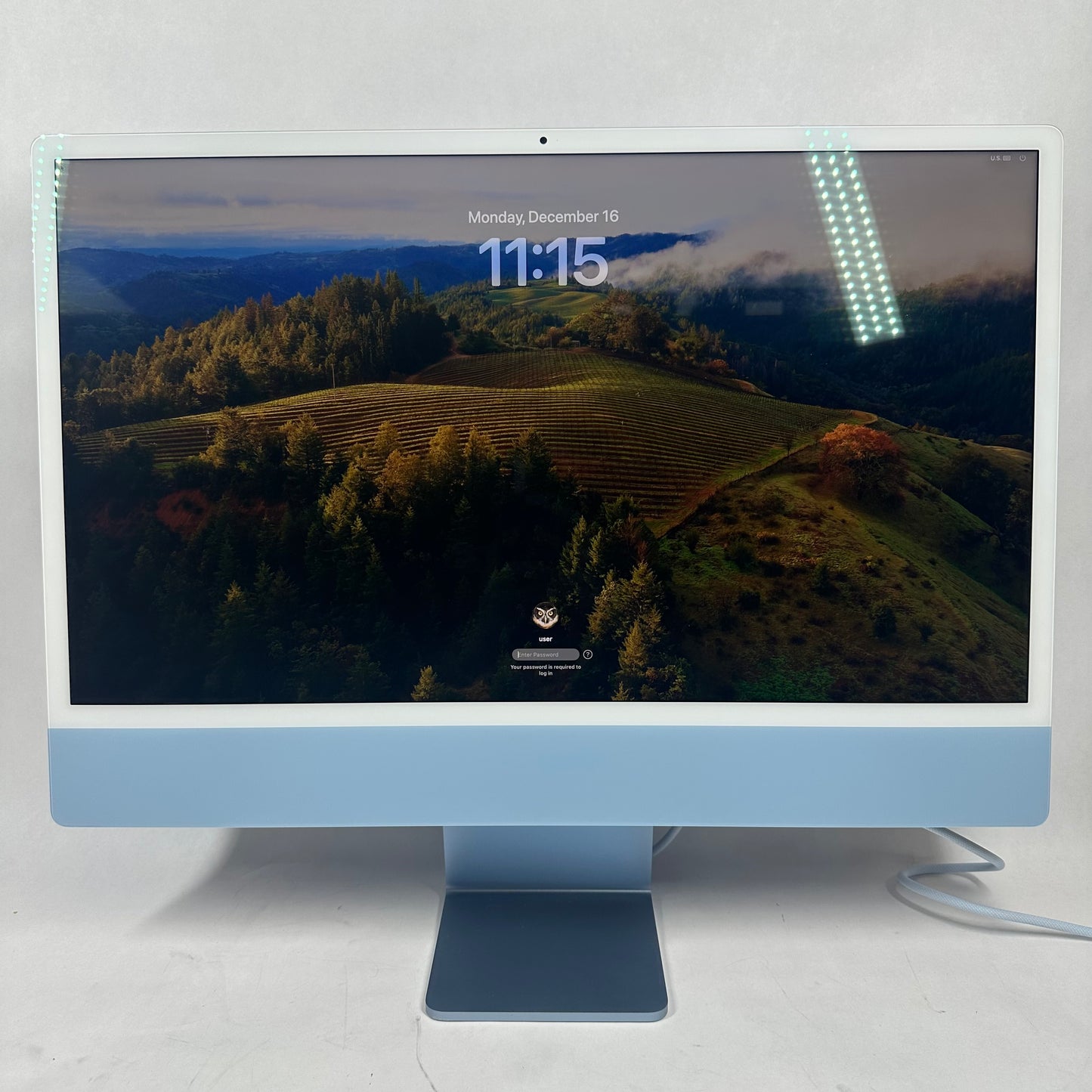 2023 Apple iMac 24" M3 4.0GHz 8GB RAM 256GB SSD Blue MQRC3LL/A