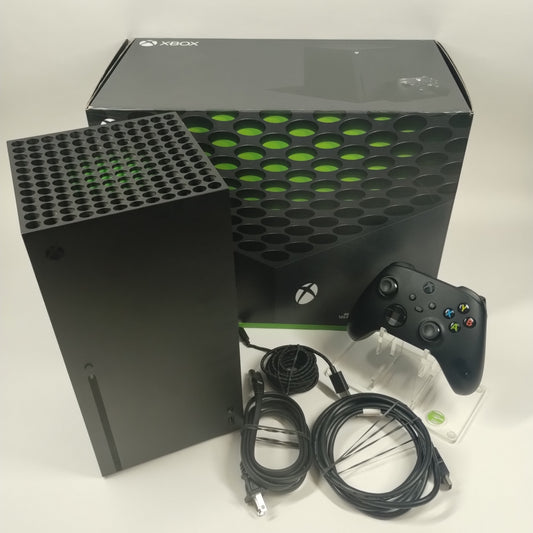 Microsoft Xbox Series X 1TB Console Gaming System Black + Microsoft Controller + Cords 1882