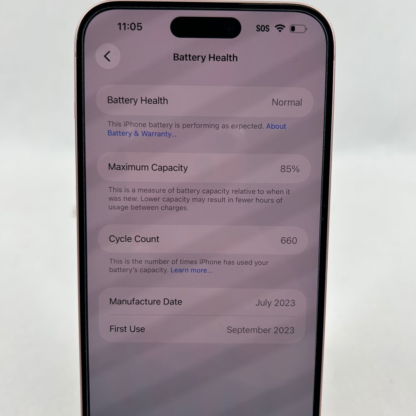 T-Mobile Apple iPhone 15 Plus 128GB Pink MYXT3LL/A