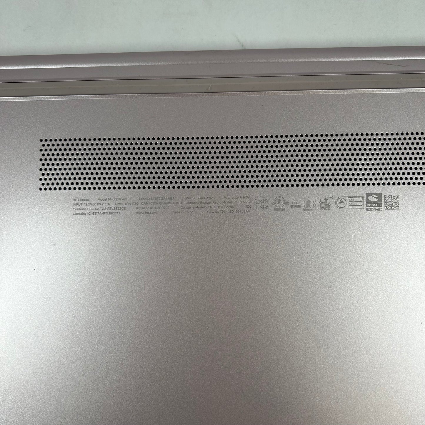 HP Laptop 14-CF2112WM 14" Celeron N4120 1.1GHz 4GB RAM 64GB SSD