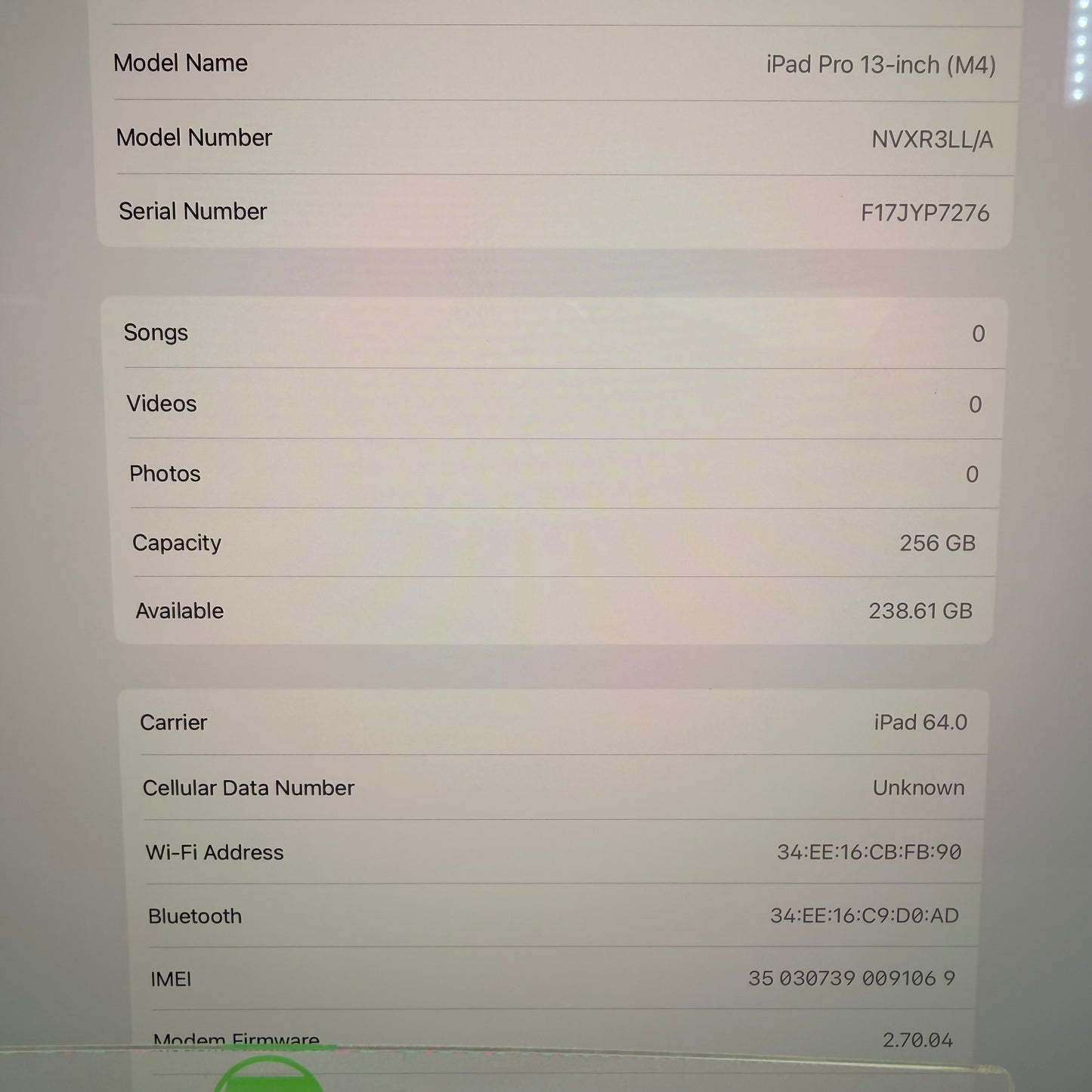 Unlocked Apple iPad Pro 13" M4 256GB Space Black NVXR3LL/A