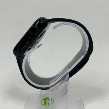 Unlocked Apple Watch Series 8 45MM Midnight Aluminum Black Sport Band MNP83LL/A