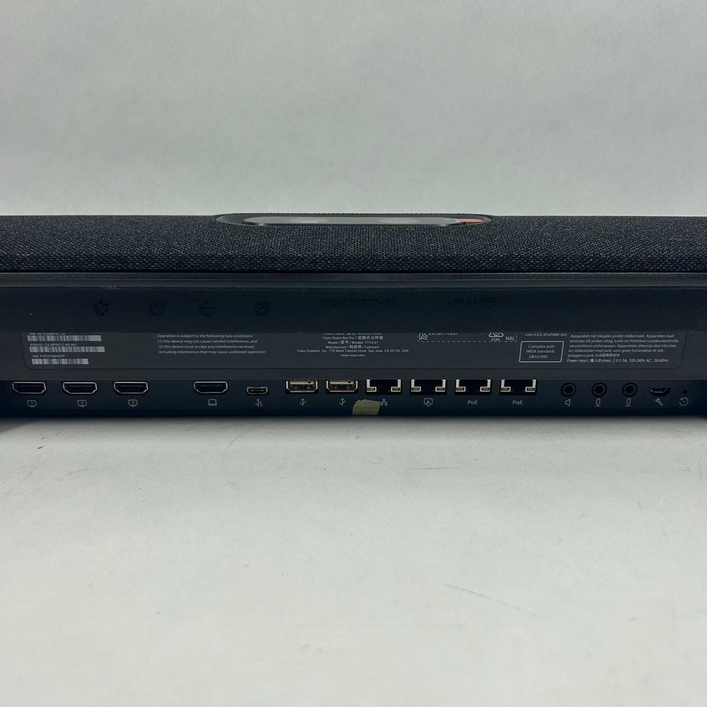 Cisco Room Bar Pro Conference Speaker Black TTC4-01