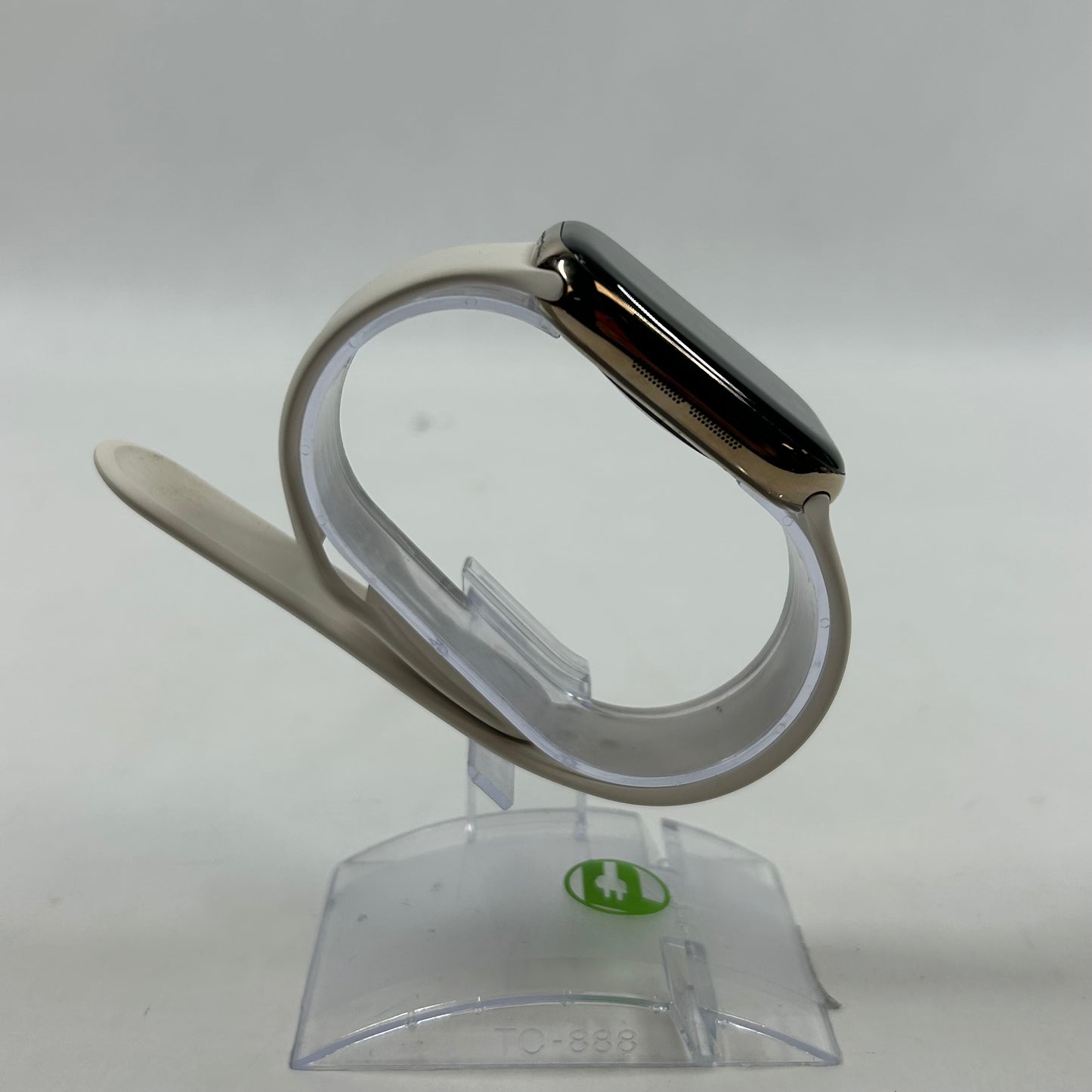 Unlocked Apple Watch Series 11 46MM Gold Stainless Steel White Sport Band 