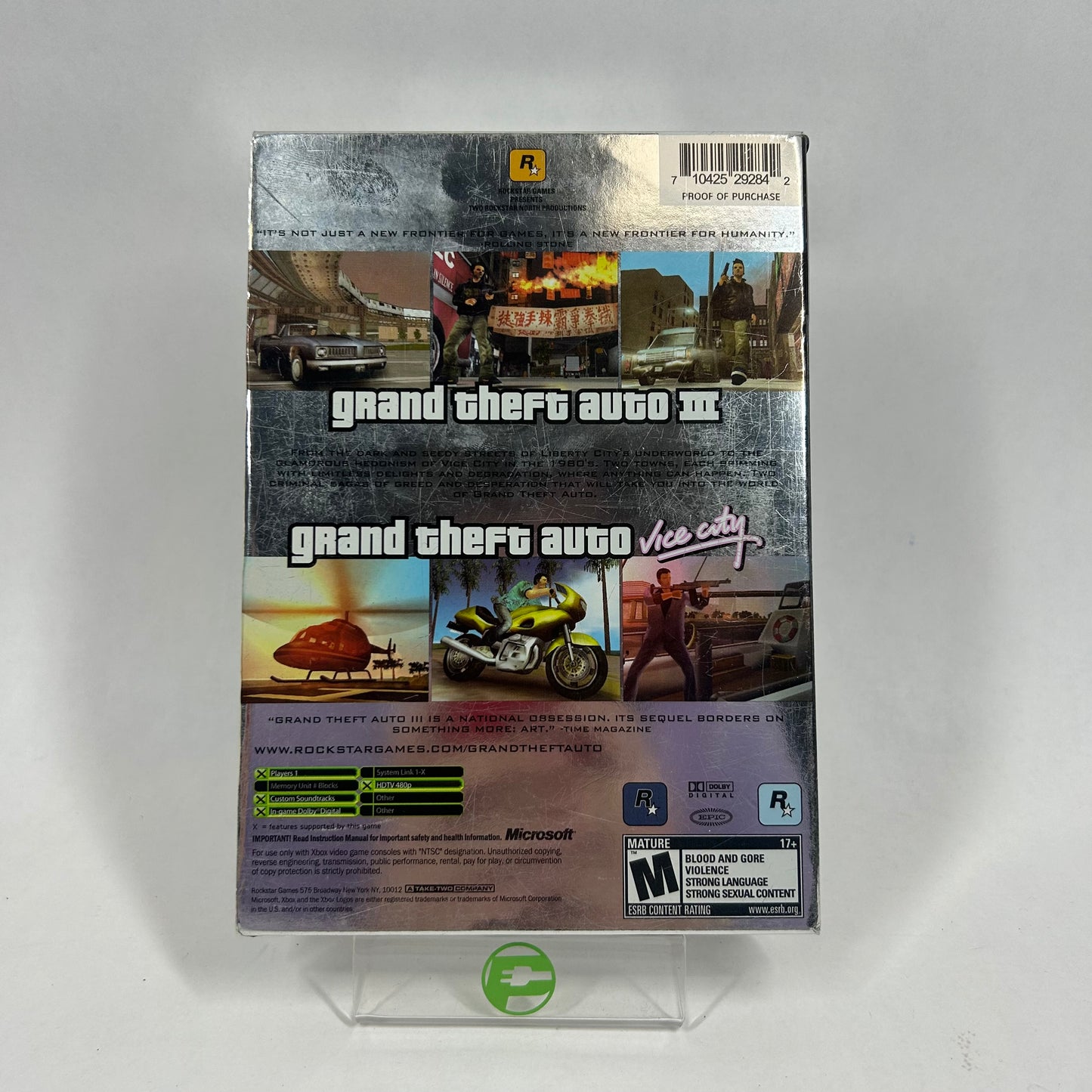 Grand Theft Auto Double Pack (Microsoft Xbox, 2003)