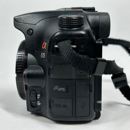 Sony Alpha 65 24.3MP Digital SLR DSLR Camera 21454 Shutter Count Body Only