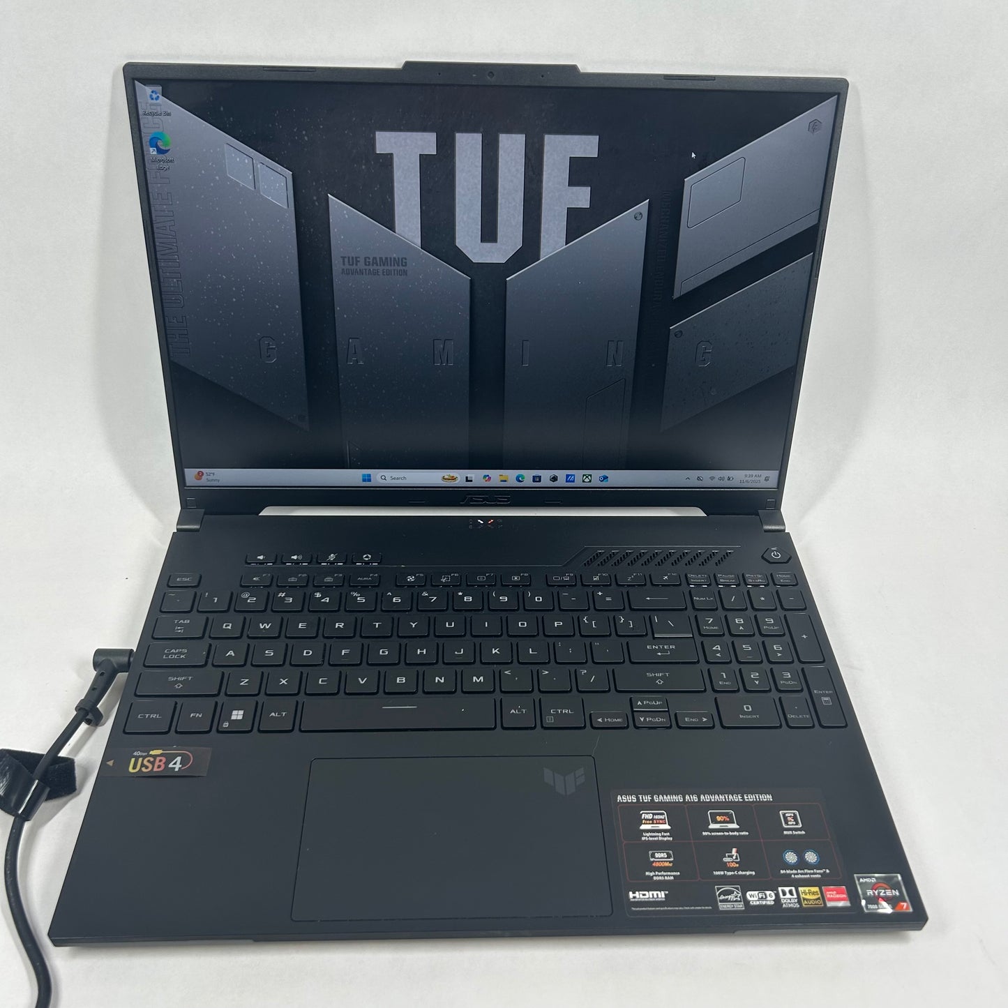 Asus TUF A16 FA617 16" Ryzen 7 7735HS  3.2GHz 16GB RAM 512GB SSD Radeon RX 7700S