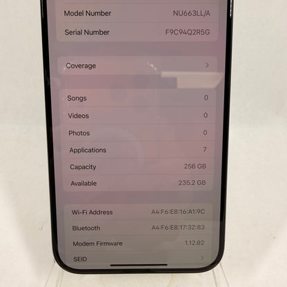Flawless Factory Unlocked Apple iPhone 15 Pro Max 256GB Black NU663LL/A