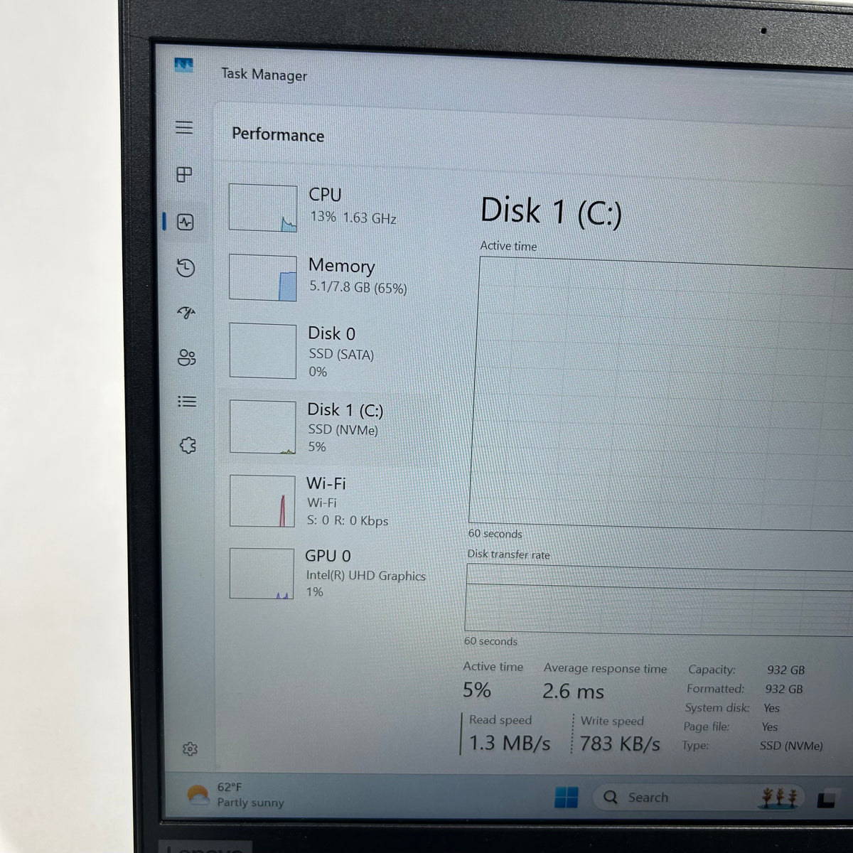 Lenovo ThinkPad E14 Gen 1 E1420RA 14" i5-10210U 1.6GHz 8GB RAM 250GB SSD 1TB SSD