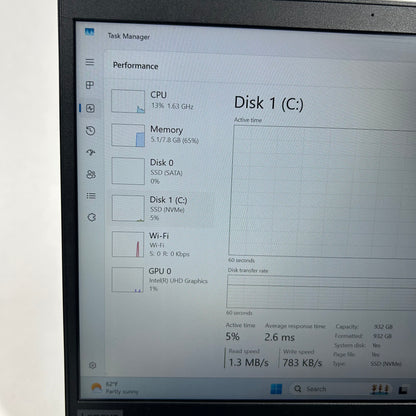 Lenovo ThinkPad E14 Gen 1 E1420RA 14" i5-10210U 1.6GHz 8GB RAM 250GB SSD 1TB SSD