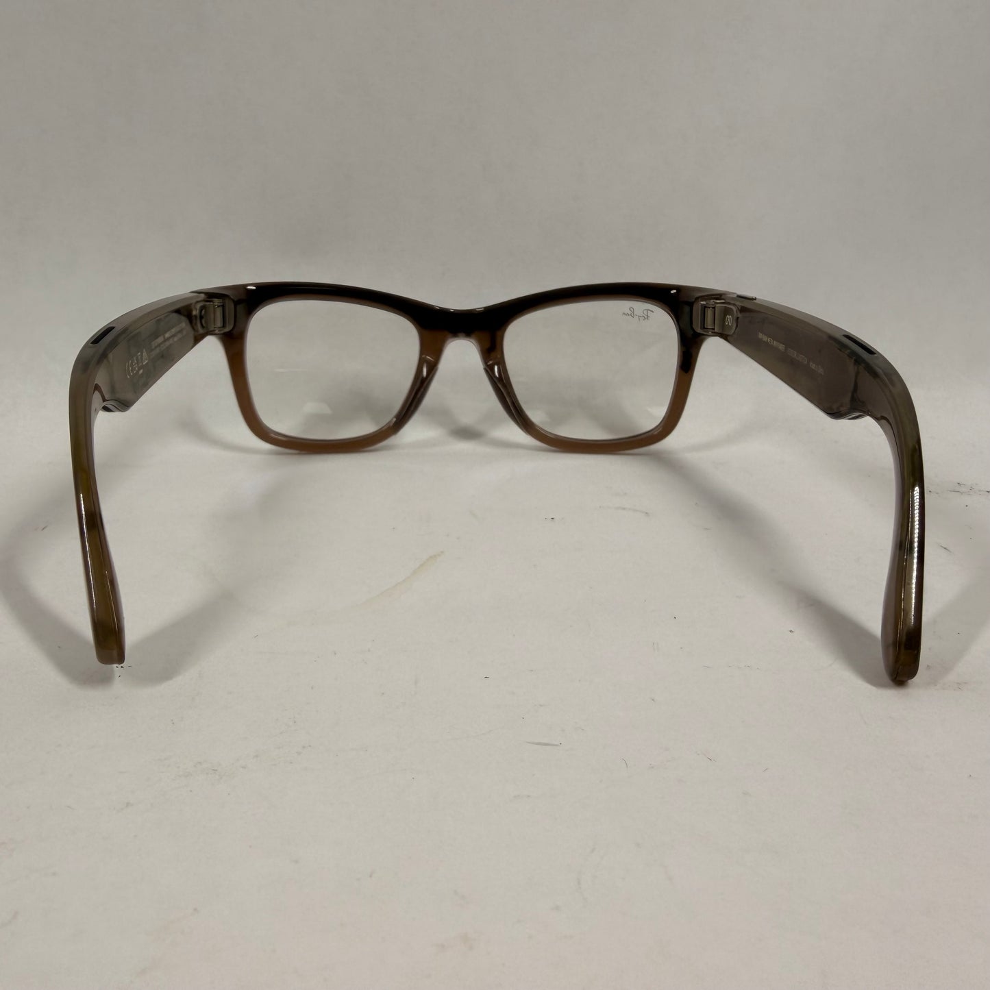 Ray-Ban Wayfarer Gen 2 Shiny Transparent Standard RW4006 AI Smart Glasses