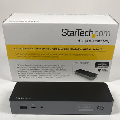 StarTech.com USB-C Dual-4K Universal Docking Station DK30C2DPEP