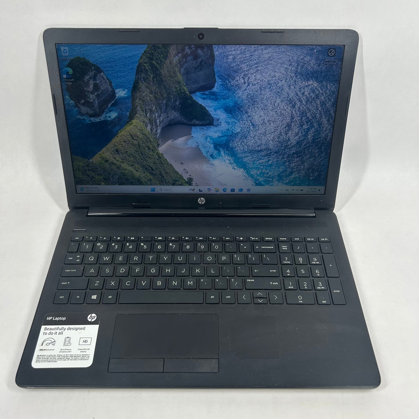 HP NoteBook 15-DB0043NR 15.6" A4-9125 2.3GHz 8GB RAM 256GB SSD