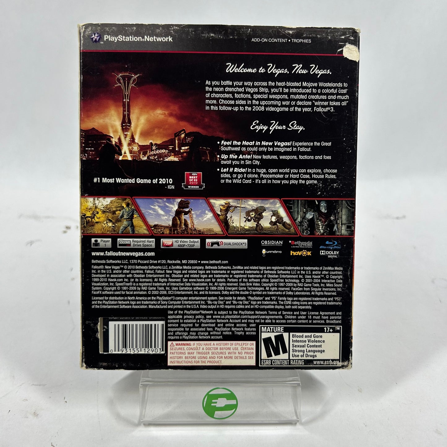 Fallout: New Vegas (Sony PlayStation 3 PS3, 2010)