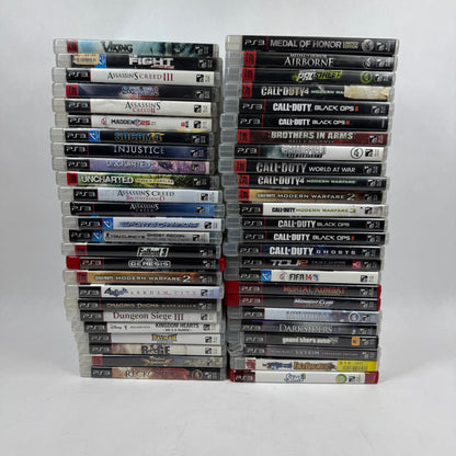 Lot of 50 Sony PlayStation 3 PS3 Games