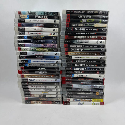 Lot of 50 Sony PlayStation 3 PS3 Games