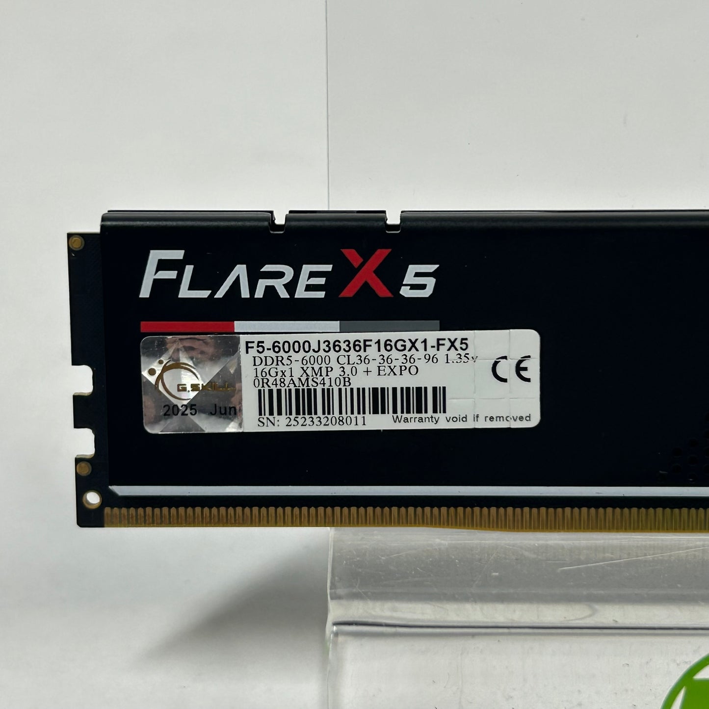 G.Skill Ripjaws S5 16GB (1x16GB) RAM DDR5 6000MHz F5-600J3636F16GX2-RS5K