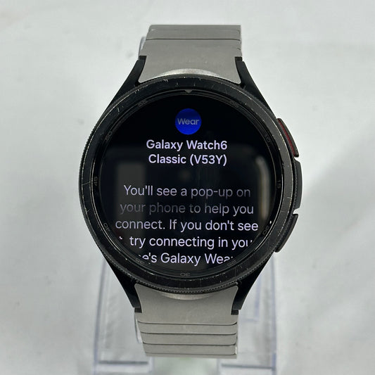 Factory Unlocked Samsung Galaxy Watch6 Classic Aluminum Smartwatch SM-R965U