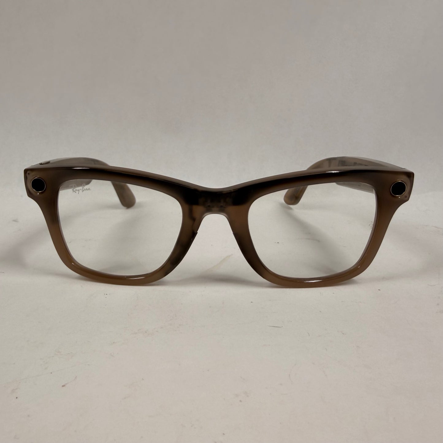 Ray-Ban Wayfarer Gen 2 Shiny Transparent Standard RW4006 AI Smart Glasses