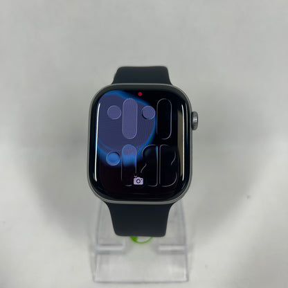 GPS Only Apple Watch Series 11 46MM Silver Aluminum Gray Sport Band MEV04LW/A