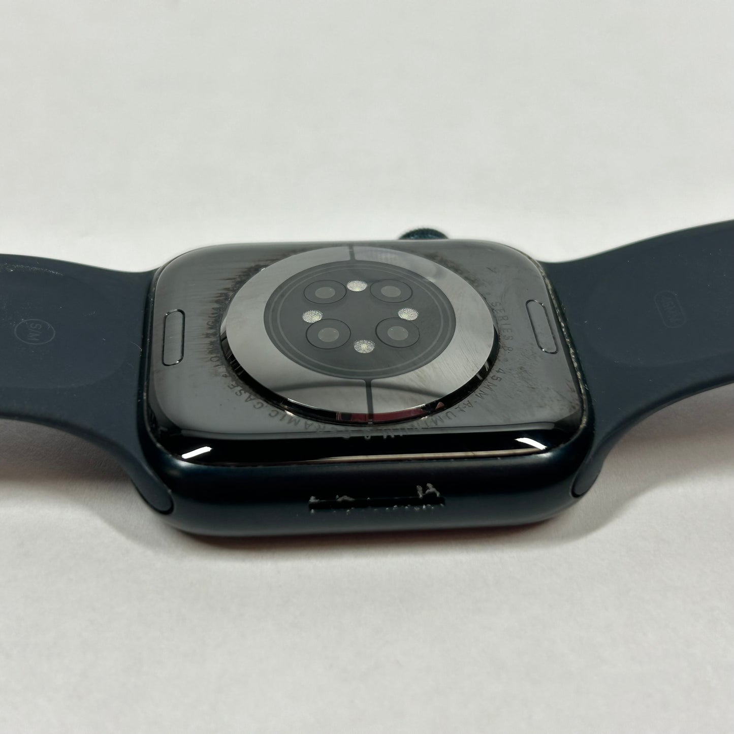Unlocked Apple Watch Series 8 45MM Midnight Aluminum Black Sport Band MNP83LL/A