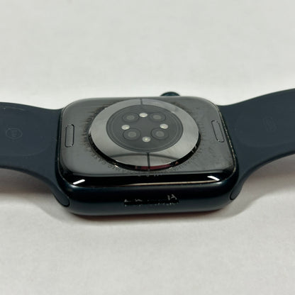 Unlocked Apple Watch Series 8 45MM Midnight Aluminum Black Sport Band MNP83LL/A