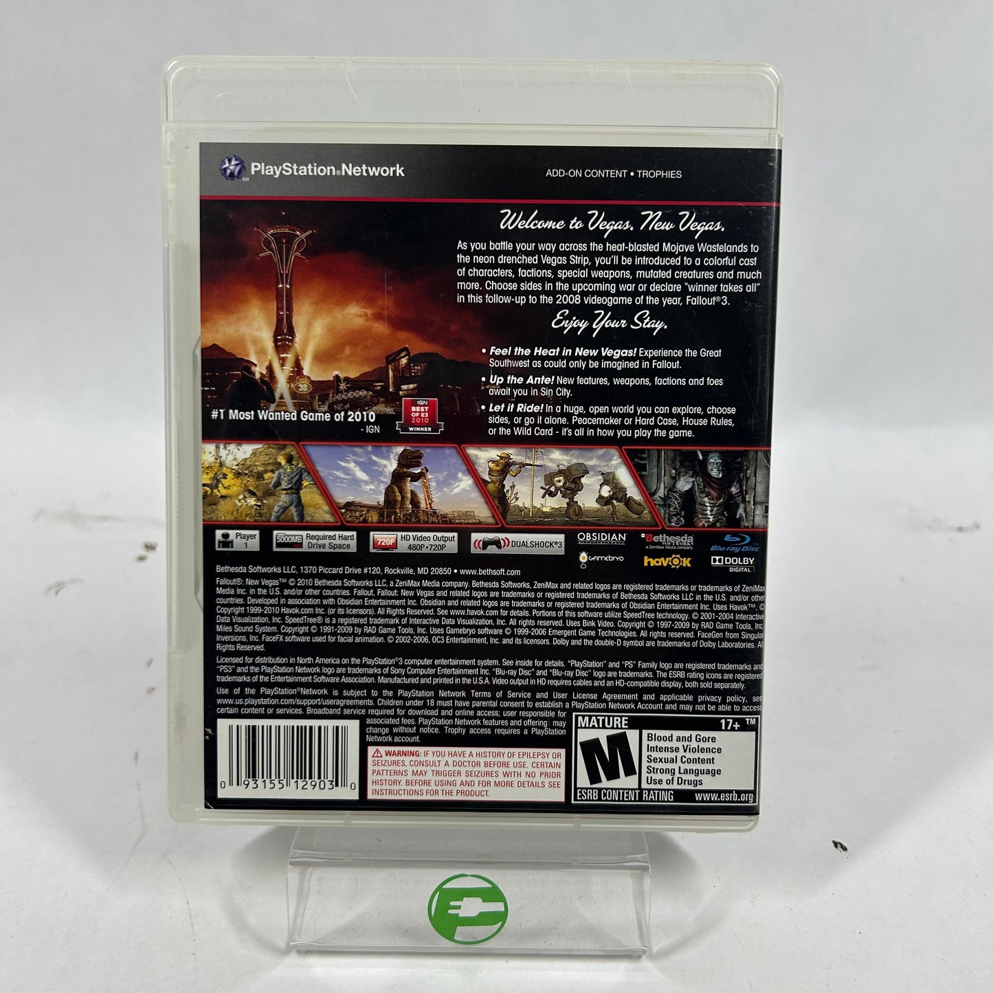 Fallout: New Vegas (Sony PlayStation 3 PS3, 2010)