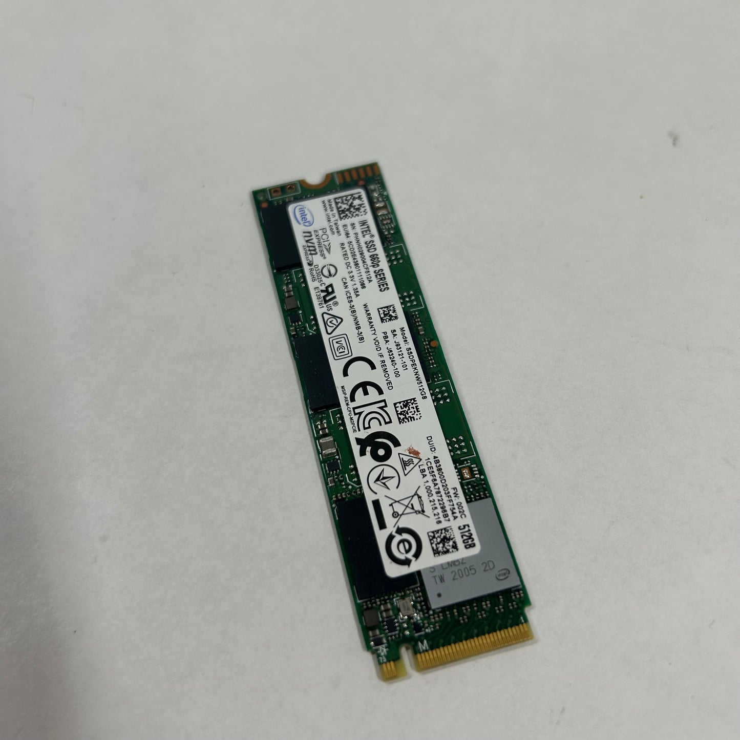 Intel 2280mm 660p Series 512GB M.2 NVMe Gen 3.0 x 4 SSD SSDPEKNW512GB