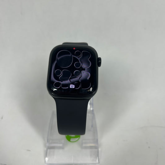 Factory Unlocked Apple Watch Series 11 42MM Jet Black Aluminum Gray Sport Band