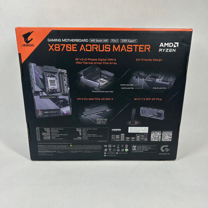 New Gigabyte X870E AORUS MASTER AM5 ATX