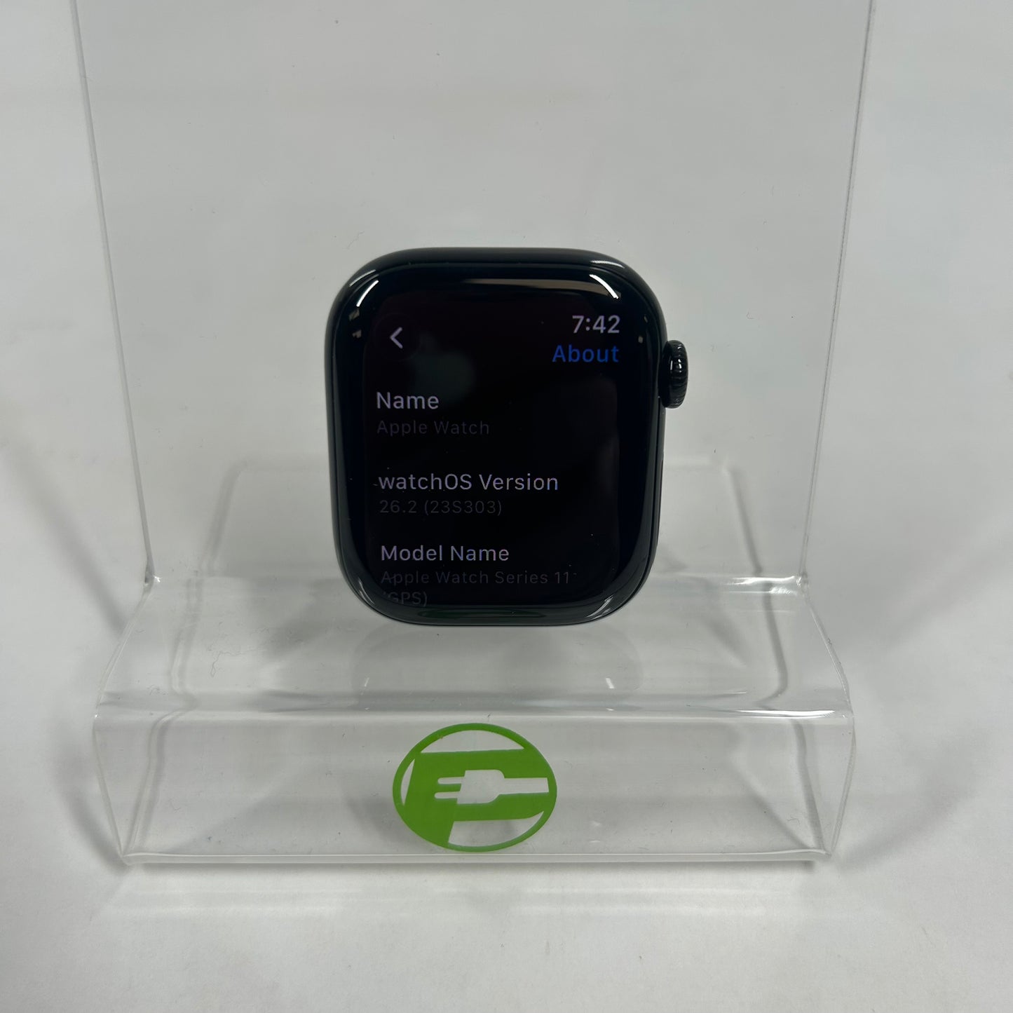 GPS Only Apple Watch Series 11 42MM Jet Black Aluminum Sport Band MEQT4LW/A