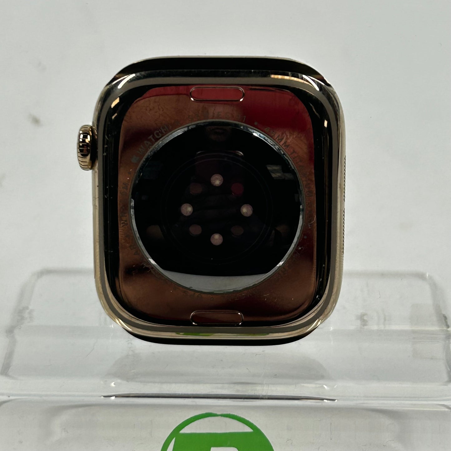 Unlocked Apple Watch Series 11 46MM Gold Stainless Steel White Sport Band 