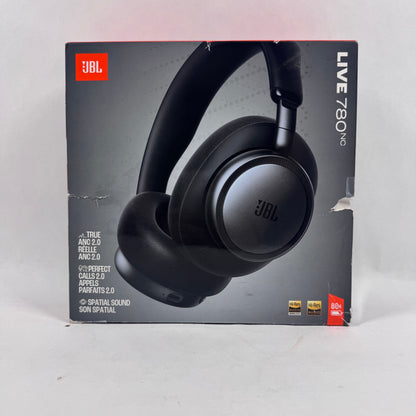 New JBL Live 780NC Active Noise Cancellation Headphones  Black