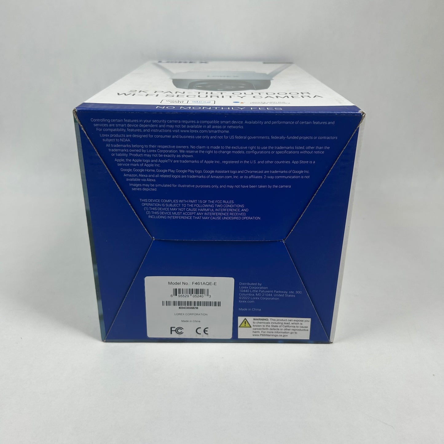 New Lorex 2K Pan-Tilt Outdoor Wifi Security Camera F461AQE-E